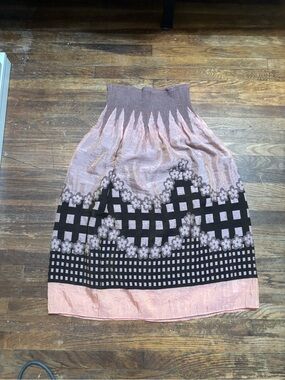 lapis floral skirt